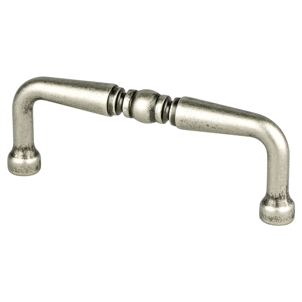 Berenson Hardware 3" Advantage Plus-2 Handle Pull in Weathered Nickel - Close-up