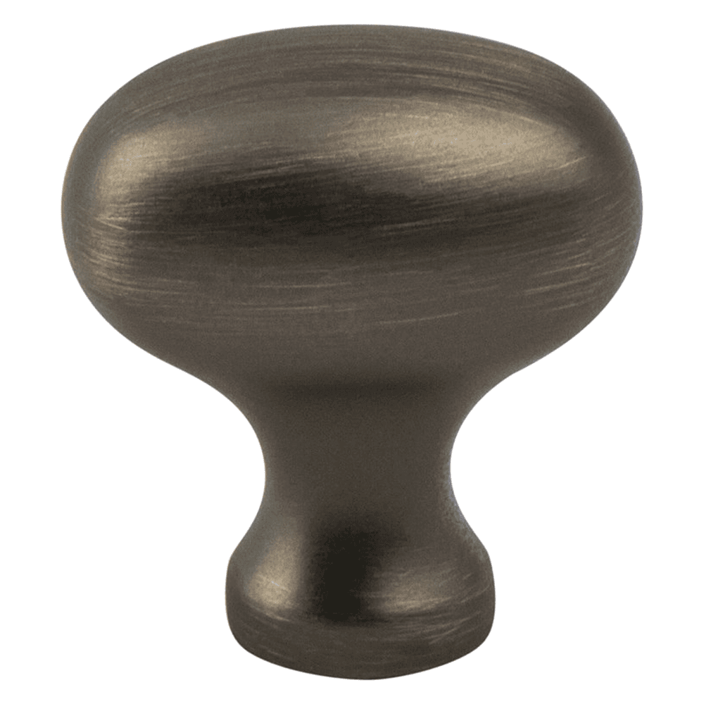 Berenson Hardware 34mm Advantage Plus-3 Oval Knob in Weathered Nickel