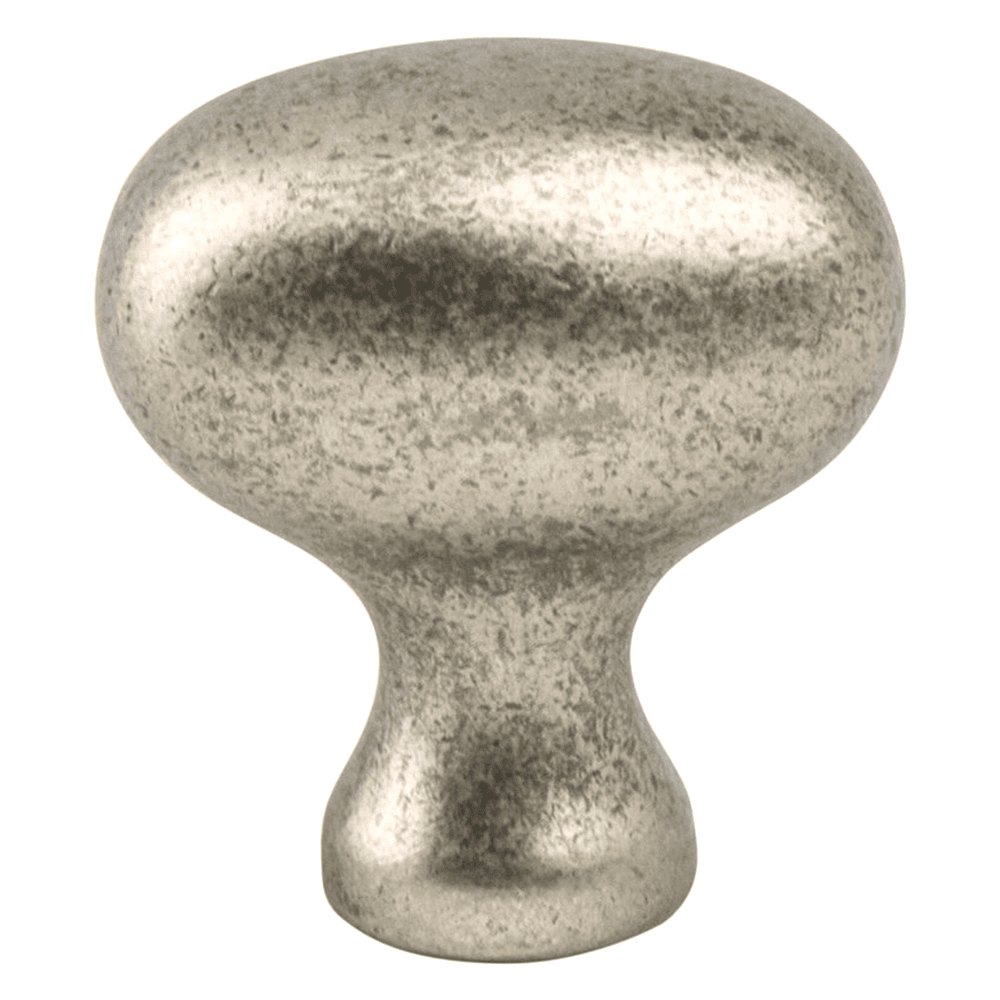 Berenson Hardware 1-5/16" Length Oval Knob in Weathered Nickel