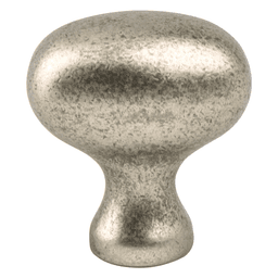 Berenson Hardware 1-5/16" Length Oval Knob in Weathered Nickel