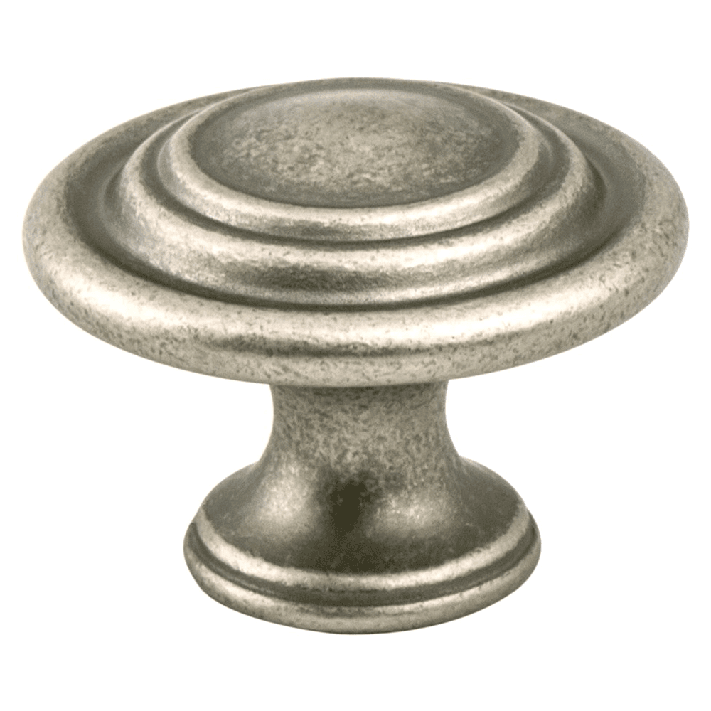 1-3/8" Advantage Plus-4 Ringed Knob in Weathered Nickel finish by Berenson Hardware