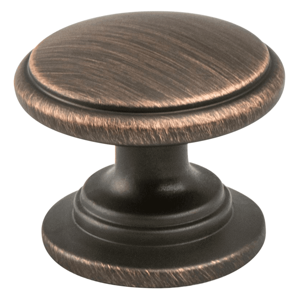 Traditional Advantage Two Collection Weathered Nickel knob for classic cabinet hardware