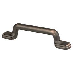 Brushed nickel cabinet handle with 3" center-to-center measurement and Advantage Plus-5 design by Berenson Hardware