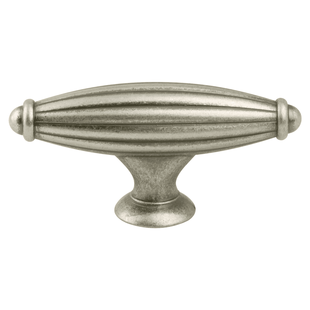 Elegant, durable Berenson Hardware brushed nickel knob with fluted design