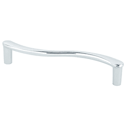 Contemporary Advantage Plus Six Collection cabinet pull with extended posts and comfortable length in Polished Chrome