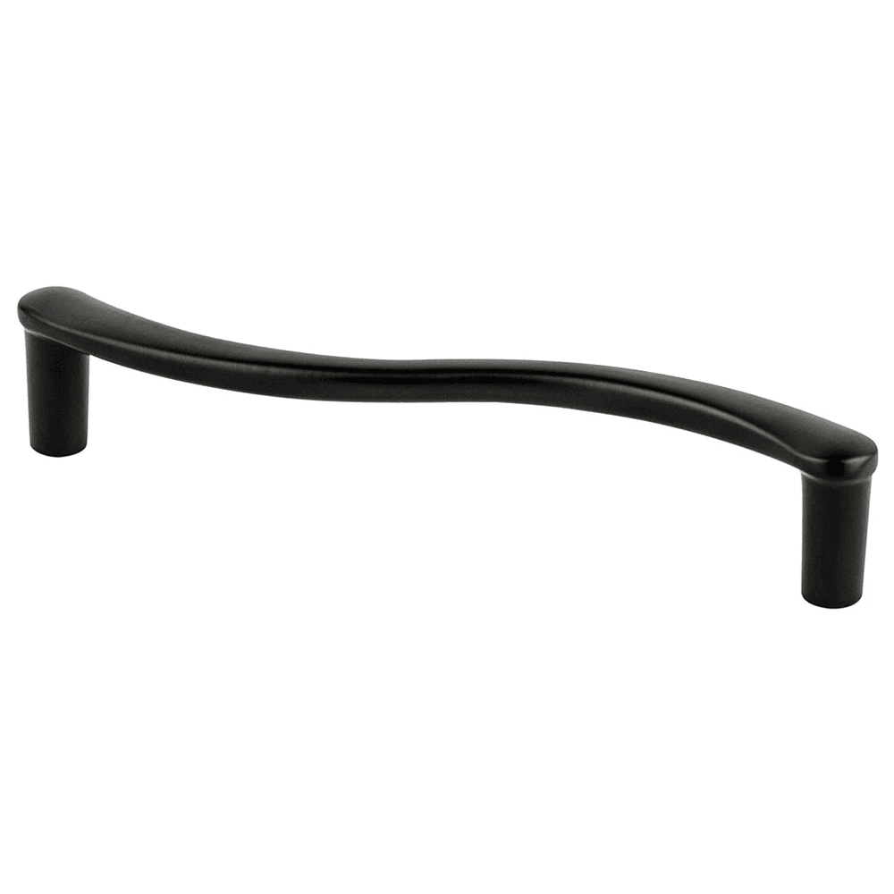 5-1/16" sleek cabinet hardware pull in black from Berenson Hardware.