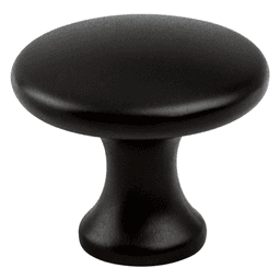 Minimalist Black cabinet knob from Berenson Hardware's Advantage Plus Seven Collection