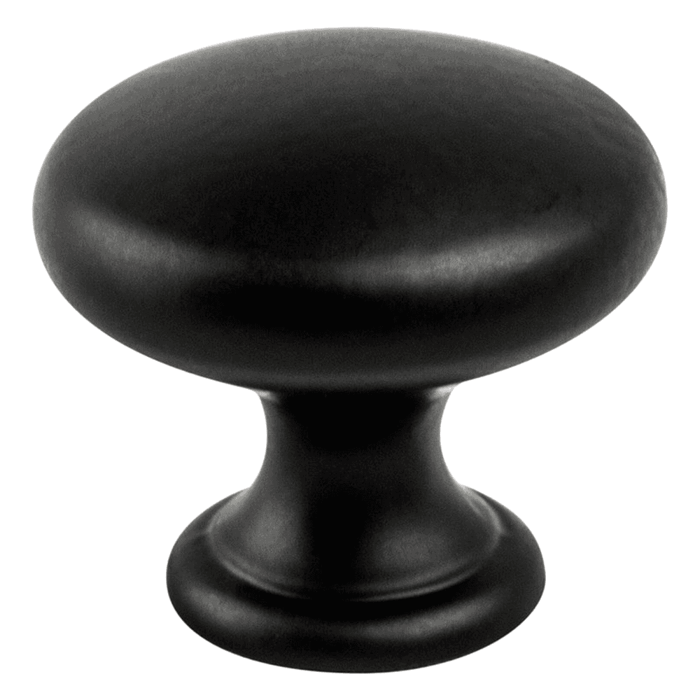 31mm Advantage Plus-7 Round Knob in Matte Black from Berenson Hardware