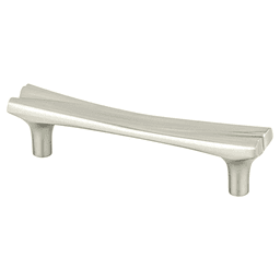 Berenson Hardware 96mm Puritan Handle Pull, Brushed Nickel in use on kitchen cabinets