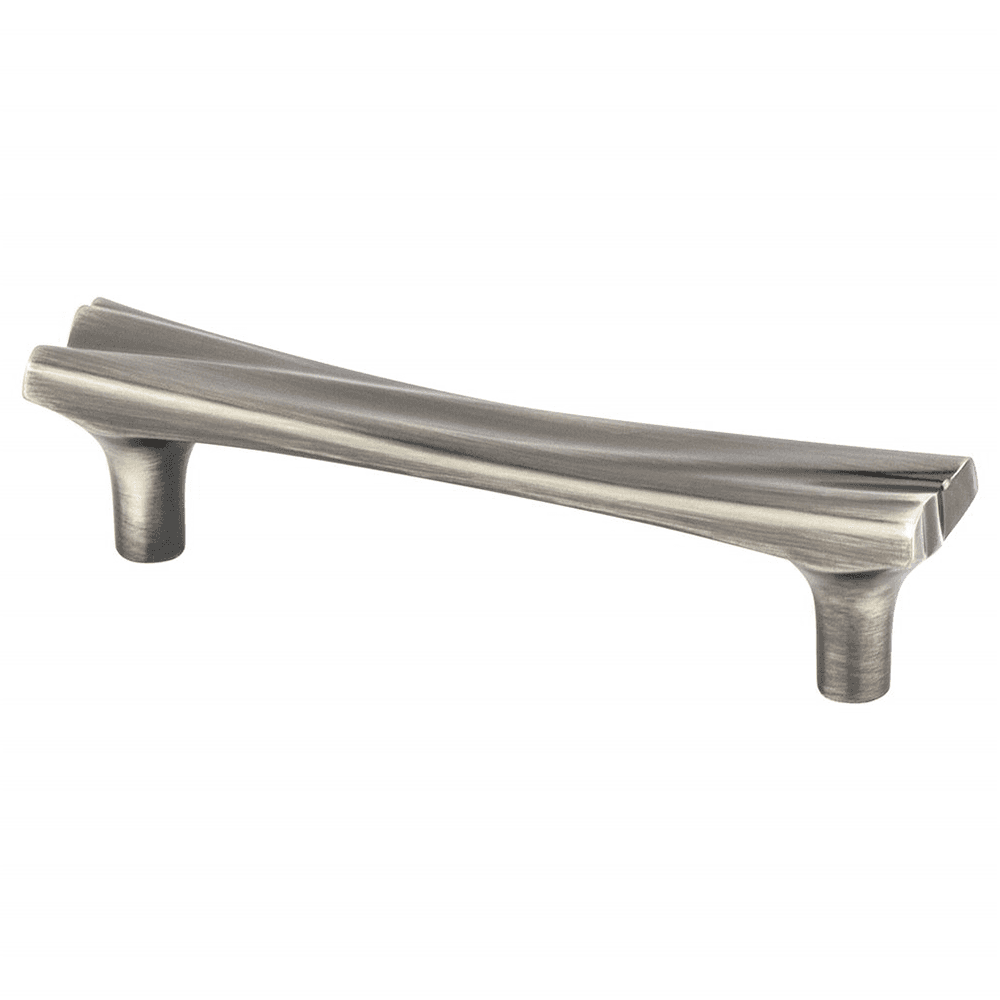 96mm Puritan Cabinet Pull in Brushed Tin by Berenson Hardware