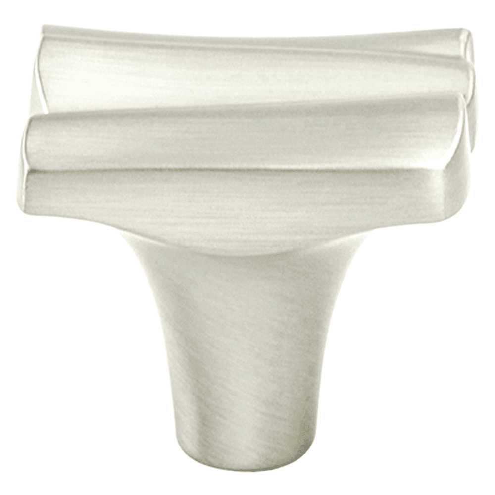 Brushed Nickel Puritan Rectangle Knob for Cabinet Hardware by Berenson Hardware