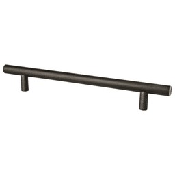Brushed Nickel T-bar pull from Berenson Hardware's Transitional Advantage Two Collection