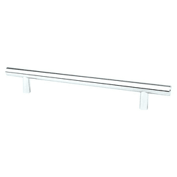 Minimalist cabinet hardware with round handles and wide grips