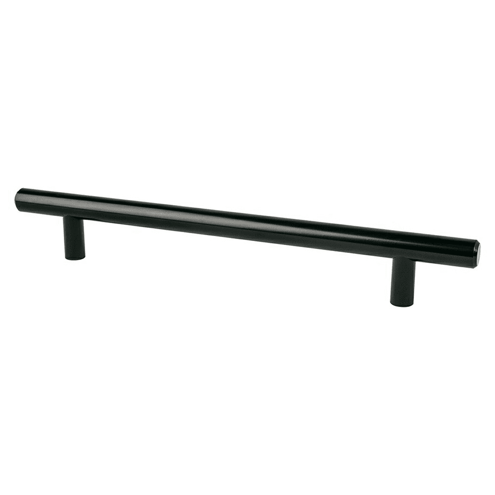Black T-bar pull from Berenson Hardware's Transitional Advantage Plus Two Collection