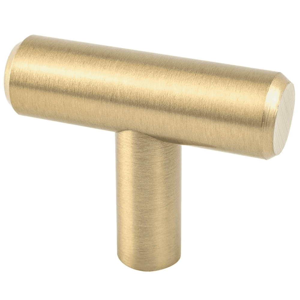 Minimalist cabinet hardware: 1-9/16" Advantage-2 T-handle Knob in Champagne