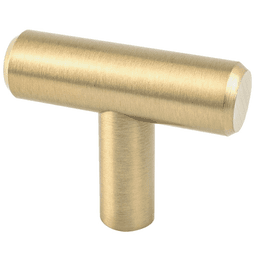 Minimalist cabinet hardware: 1-9/16" Advantage-2 T-handle Knob in Champagne