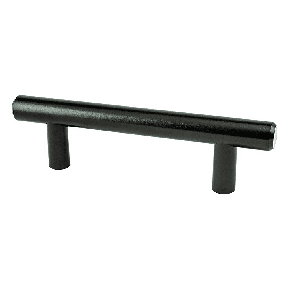 Minimalist black T-Bar cabinet hardware from Berenson Hardware