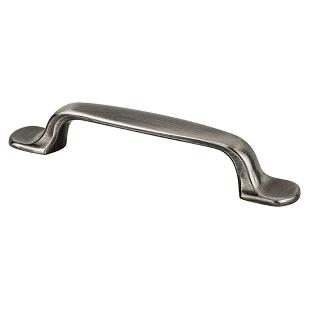 Berenson Hardware Euro Moderno Handle Pull in Brushed Black Nickel, 96mm size