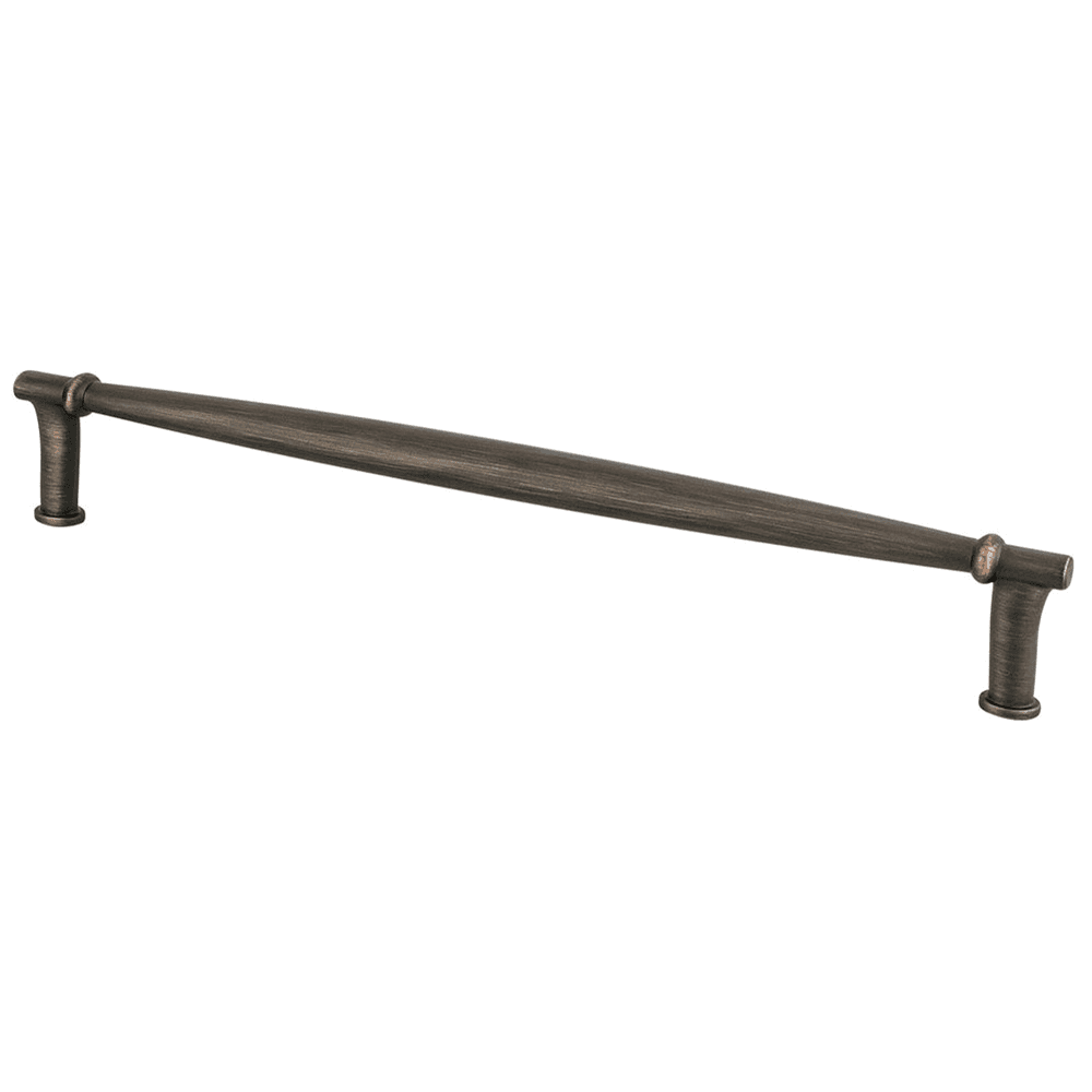 Berenson Hardware 224mm Dierdra Bar Pull in Verona Bronze on white background