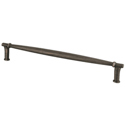 Berenson Hardware 224mm Dierdra Bar Pull in Verona Bronze on white background
