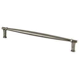 Berenson Hardware 224mm Dierdra Bar Pull in Weathered Nickel, 9-1/2" Length - Installation View