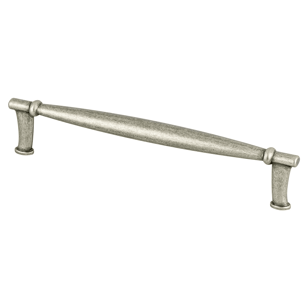 Berenson Hardware 160mm Dierdra Bar Pull in Weathered Nickel - Front View