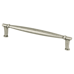 Berenson Hardware 160mm Dierdra Bar Pull in Weathered Nickel - Front View