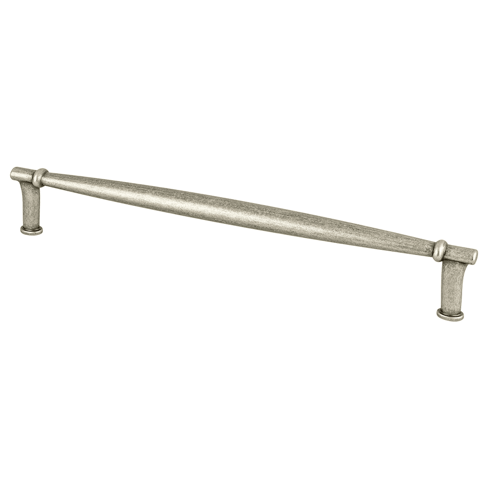 Berenson Hardware 224mm Dierdra Bar Pull in Weathered Nickel, 9-1/2" Length - Front View