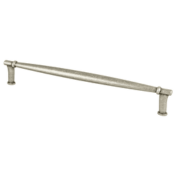 Berenson Hardware 224mm Dierdra Bar Pull in Weathered Nickel, 9-1/2" Length - Front View