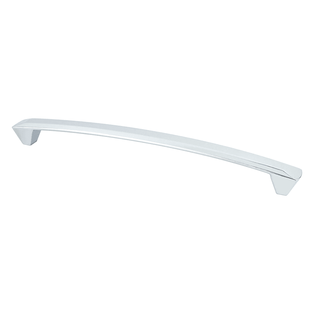 Modern chrome cabinet handle pull, 224mm by Berenson Hardware