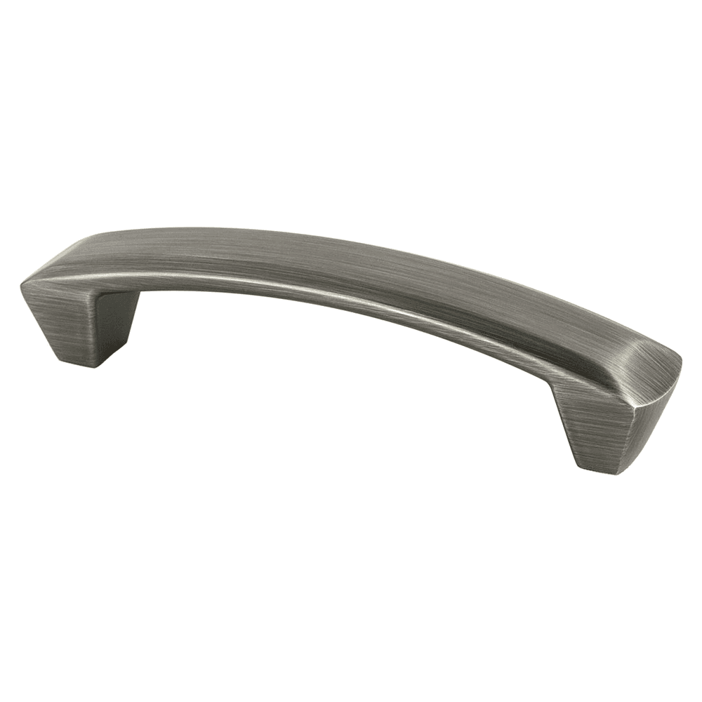 Berenson Hardware Laura Handle Pull in Vintage Nickel - 96mm size