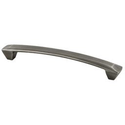 Berenson Hardware 160mm Laura Handle Pull, Vintage Nickel - Front View