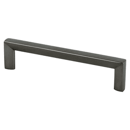 Berenson Hardware 128mm Metro Bar Pull in Slate - Sleek and Modern Cabinet Hardware