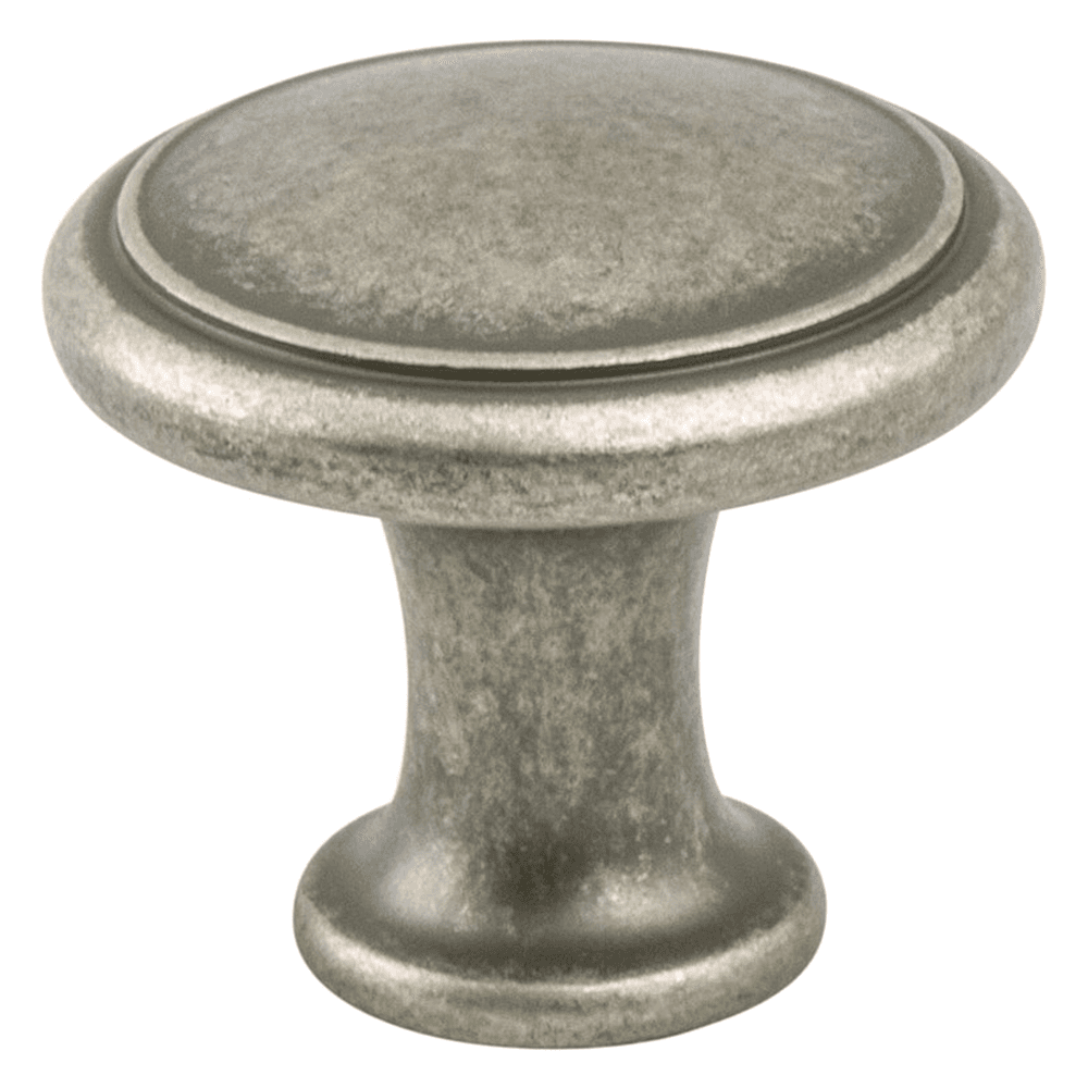 1-1/8" Weathered Nickel Ringed Knob by Berenson Hardware