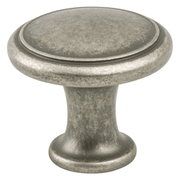 1-1/8" Weathered Nickel Ringed Knob by Berenson Hardware