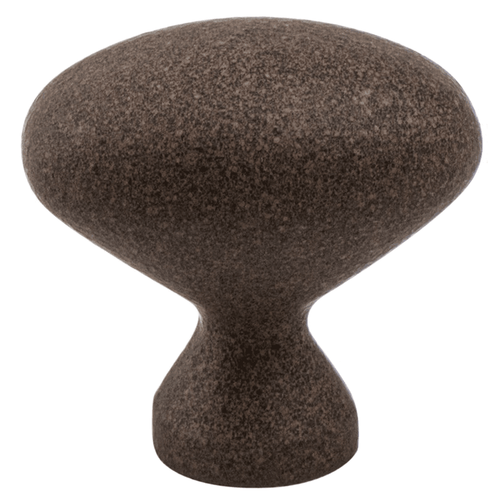Elegant and Durable 1-5/16" Oval Knob in Weathered Nickel - Berenson Hardware