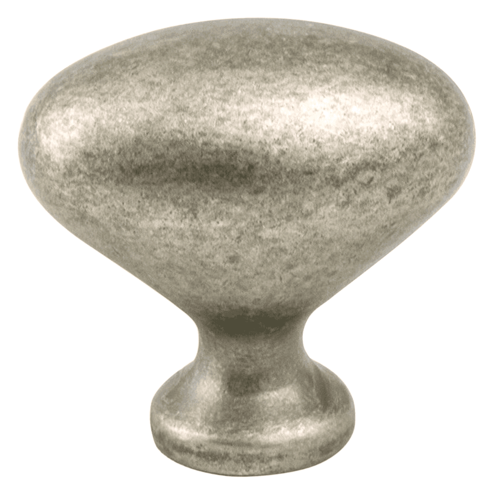 1-5/16" American Classics Oval Knob, Weathered Nickel - Berenson Hardware