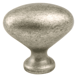 1-5/16" American Classics Oval Knob, Weathered Nickel - Berenson Hardware