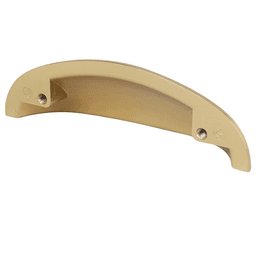 Modern Brushed Gold Cup Pull by Berenson Hardware