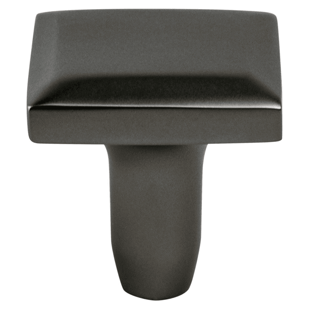 Metro Collection cabinet knob in slate with raised center section from Berenson Hardware