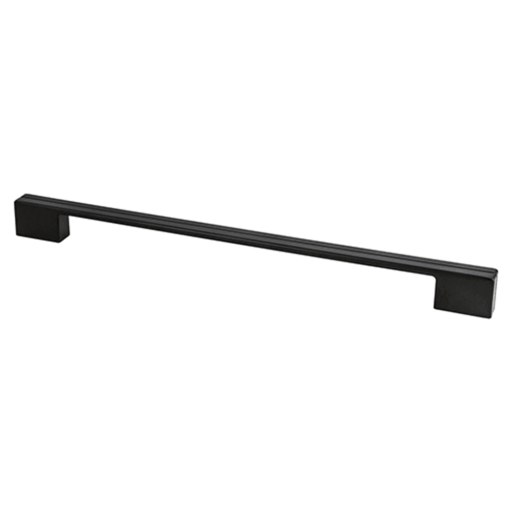 Berenson Hardware 320mm Skyline Bar Pull in Matte Black - Contemporary Cabinet Hardware