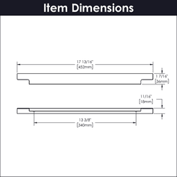 13-3/8" Austere Handle Pull, Aluminum (5/Box) Alt 3 - Image
