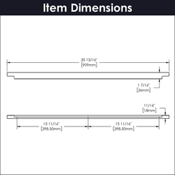 31-3/8" Austere Handle Pull, Aluminum (5/Box) Alt 3 - Image