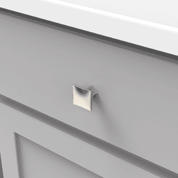 1-1/4" Twist Square Cabinet Knob, Polished Nickel (10/Box) Alt 2 - Image