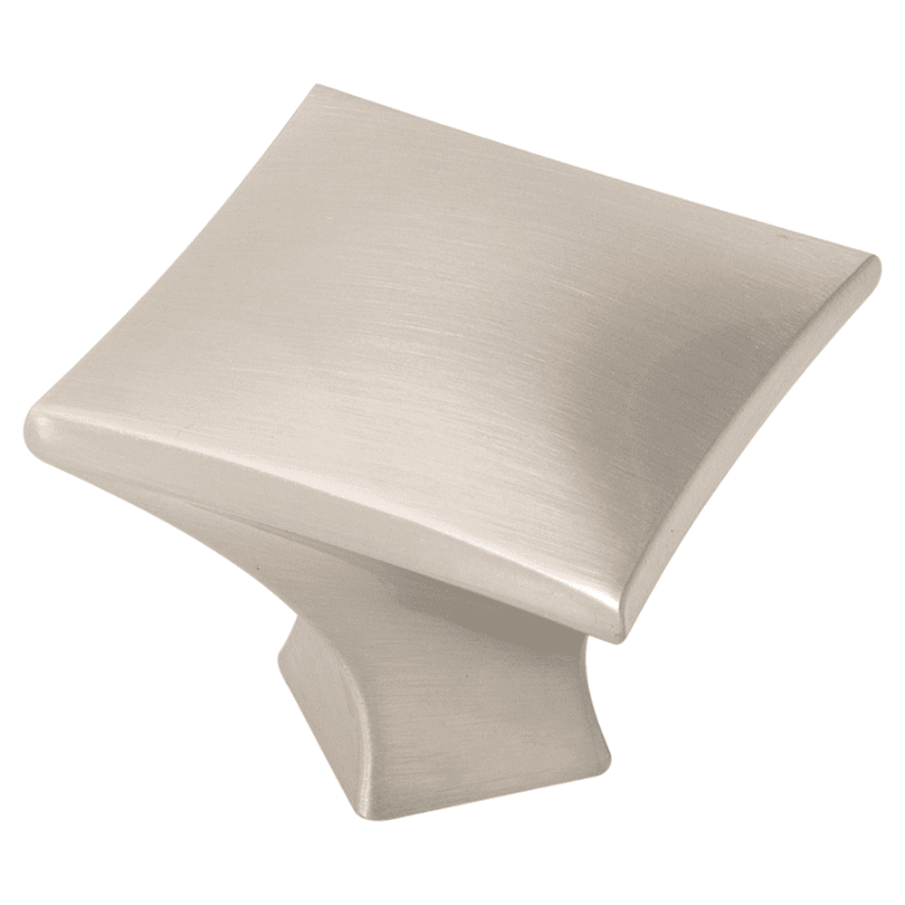 1-1/4" Twist Square Cabinet Knob, Satin Nickel (10/Box) Main - Image