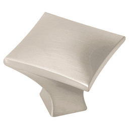 1-1/4" Twist Square Cabinet Knob, Satin Nickel (10/Box) Main - Image