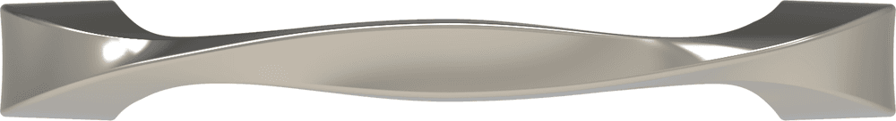3-3/4" Twist Handle Pull, Polished Nickel Alt 1 - Image