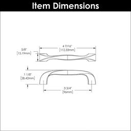 3-3/4" Twist Handle Pull, Black Iron (10/Box) Alt 3 - Image