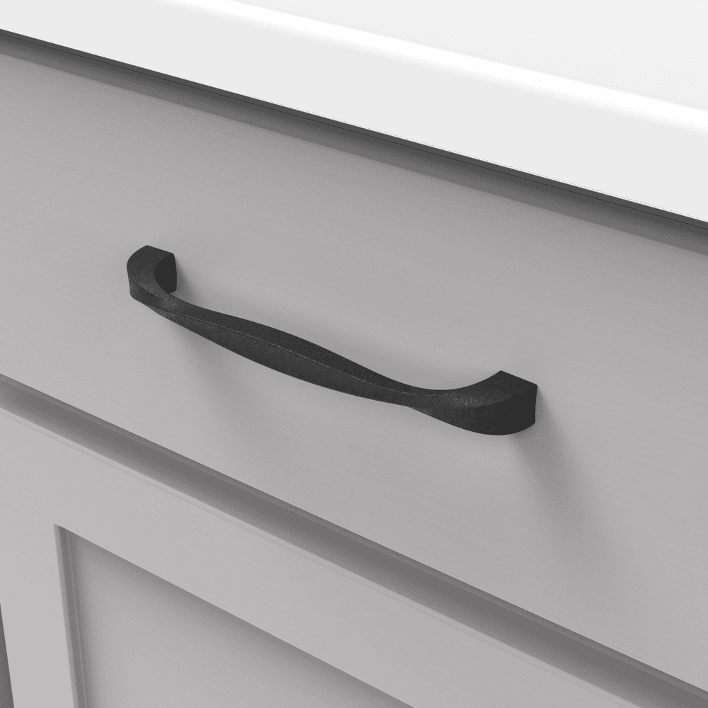 6-5/16" Twist Handle Pull, Black Iron (5/Box) Alt 2 - Image