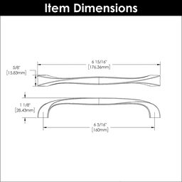 6-5/16" Twist Handle Pull, Black Iron (5/Box) Alt 3 - Image